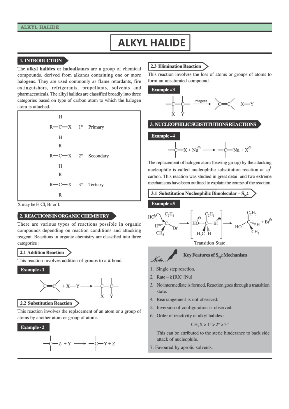 CBSE Class 12 Chemistry Revision Notes Haloalkanes And Haloarenes - Page 2