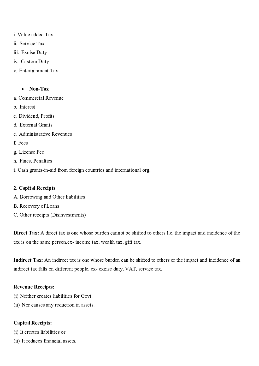 CBSE Class 12 Economics Revision Notes Government Budget And The Economy - Page 3