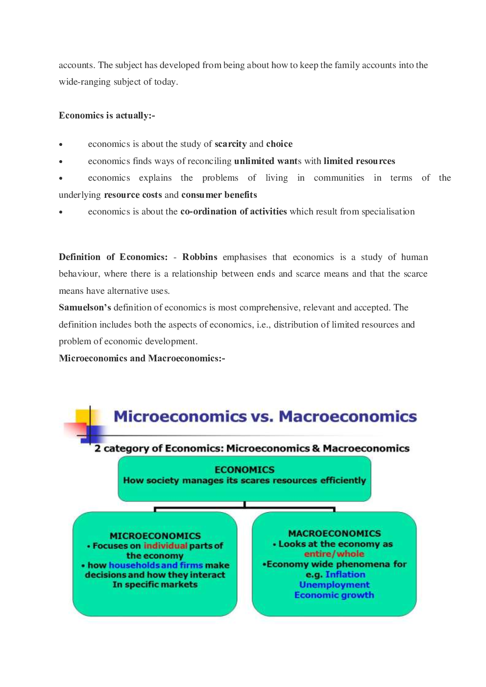 CBSE Class 12 Economics Revision Notes Introduction To Micro Economics - Page 3