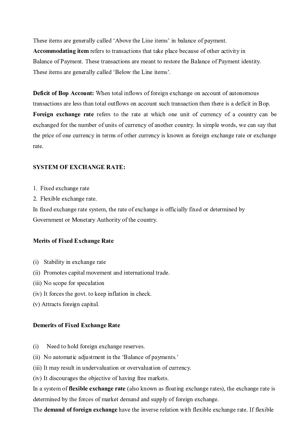 CBSE Class 12 Economics Revision Notes Open Economy Macroeconomics - Page 3