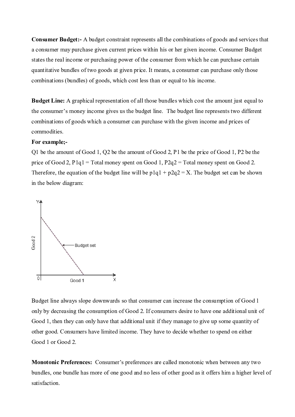 CBSE Class 12 Economics Revision Notes Theory Of Consumer Behaviour - Page 3