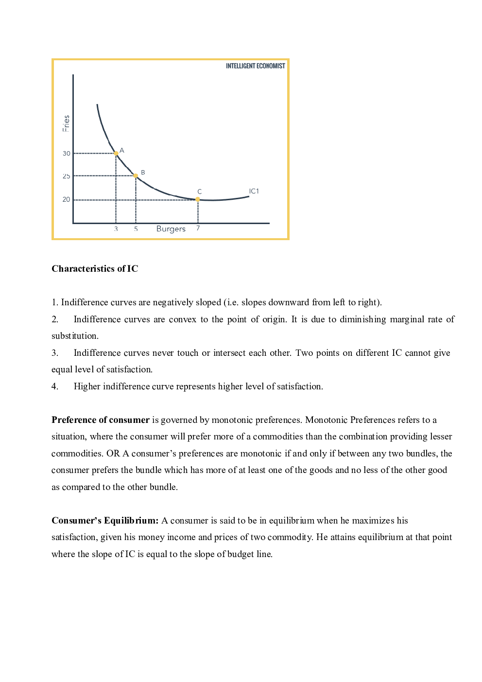 CBSE Class 12 Economics Revision Notes Theory Of Consumer Behaviour - Page 5