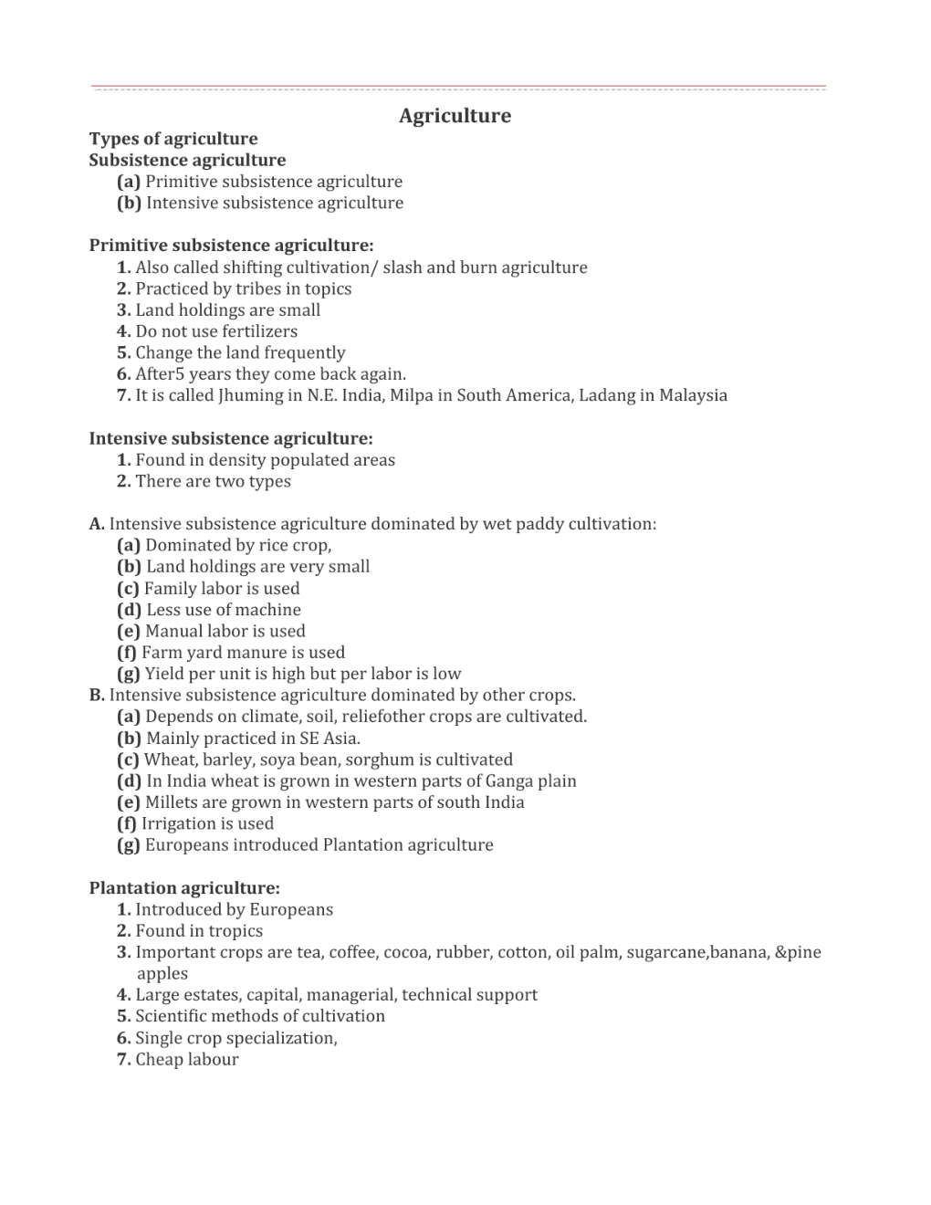 CBSE Class 12 Geography Revision Notes Primary Activities - Page 3