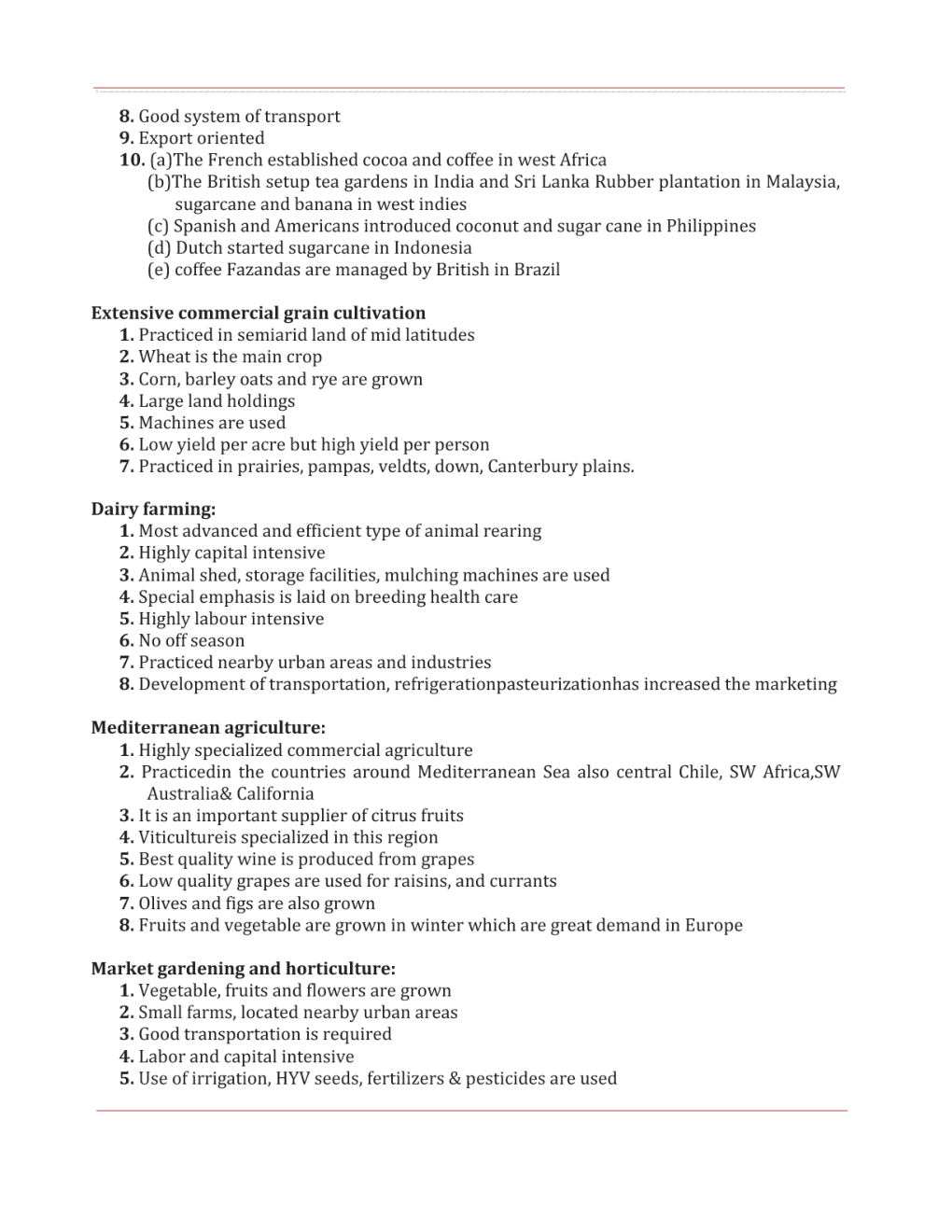 CBSE Class 12 Geography Revision Notes Primary Activities - Page 4