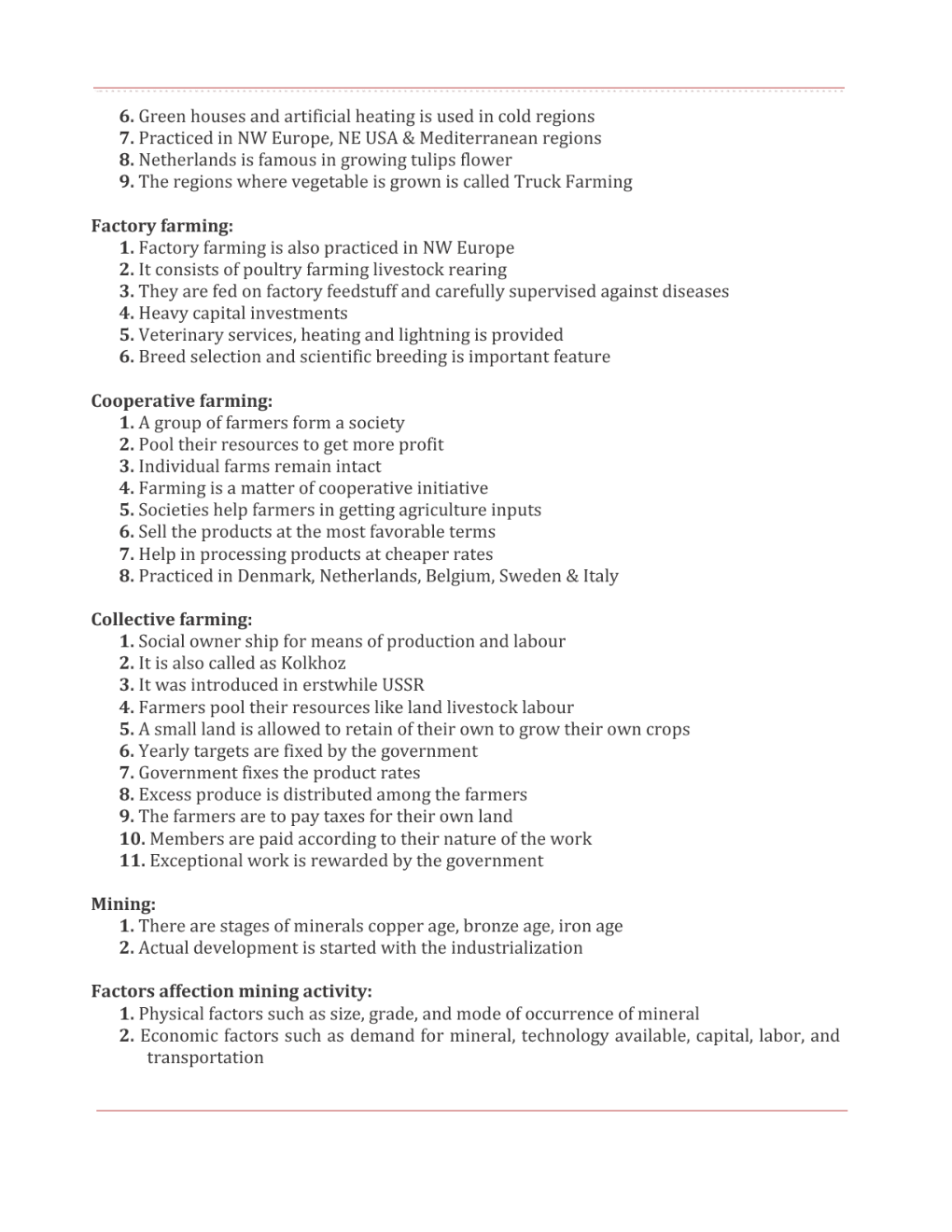 CBSE Class 12 Geography Revision Notes Primary Activities - Page 5