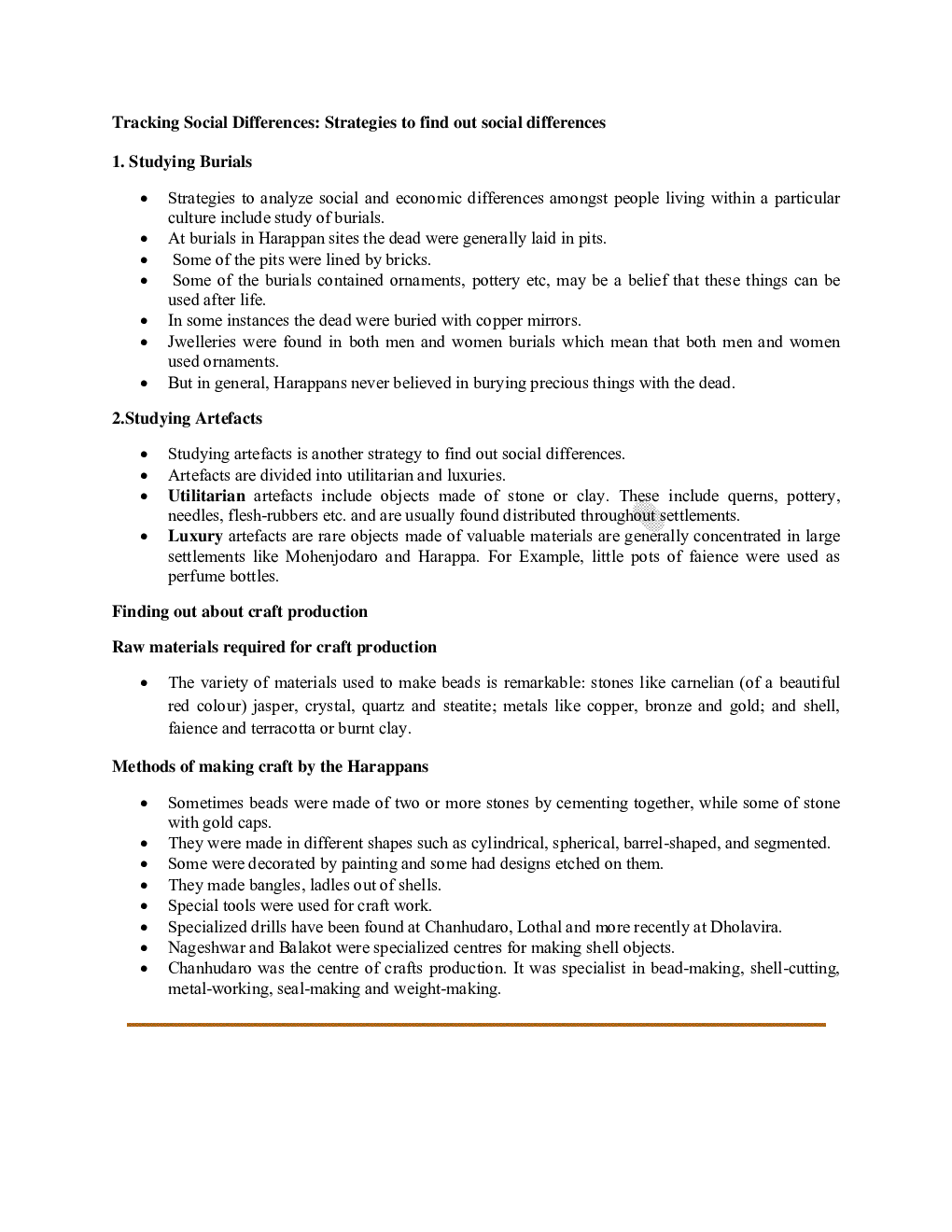 CBSE Class 12 History Revision Notes Bricks, Beads And Bones - Page 5