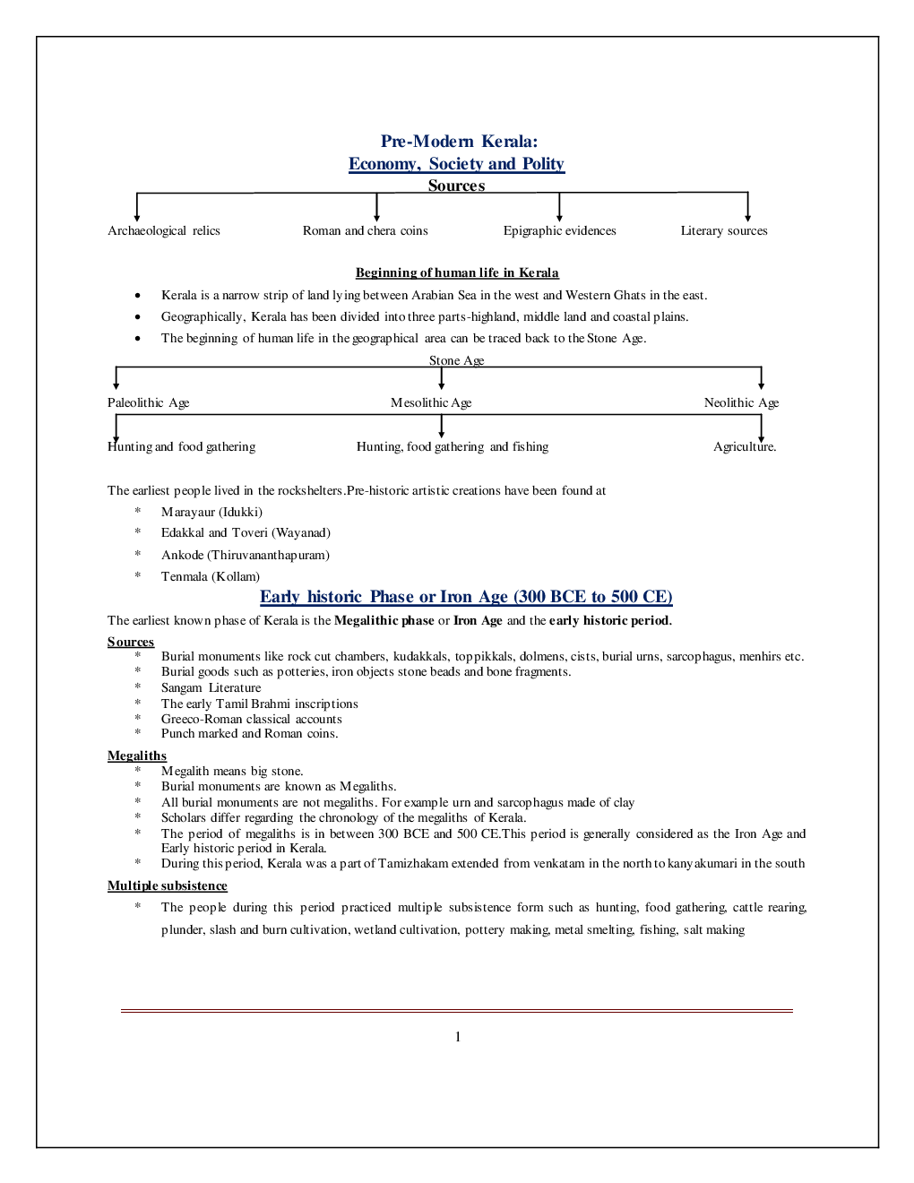 CBSE Class 12 History Revision Notes Pre-Modern Kerala: Economy, Society And Polity - Page 2