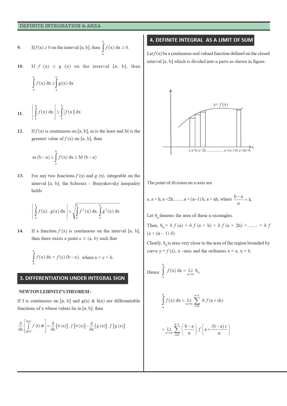 CBSE Class 12 Maths Revision Notes Application Of Integrals - Page 3