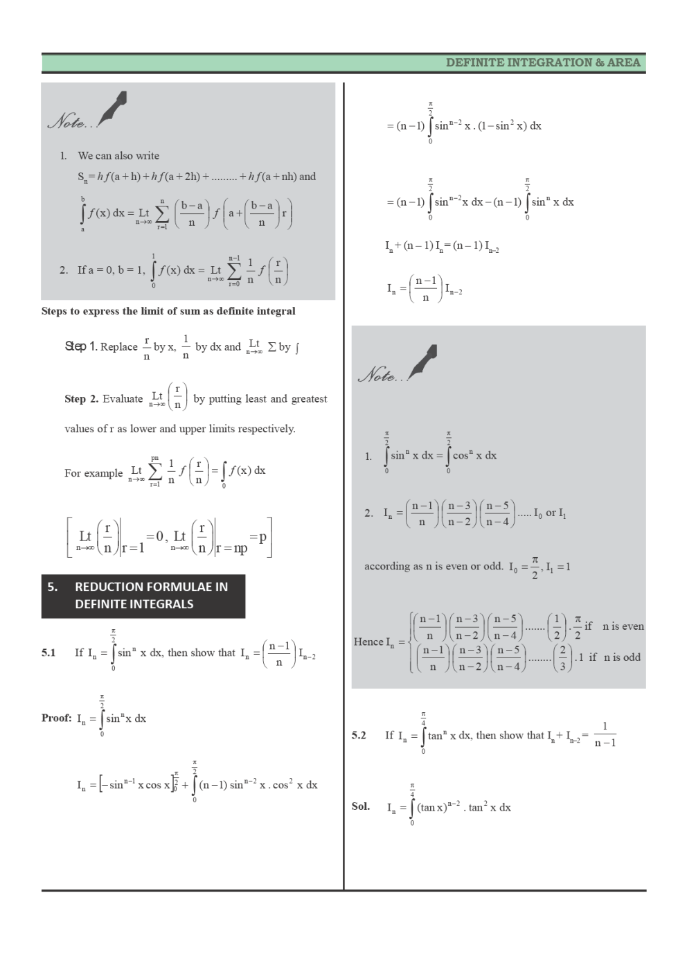 CBSE Class 12 Maths Revision Notes Application Of Integrals - Page 4