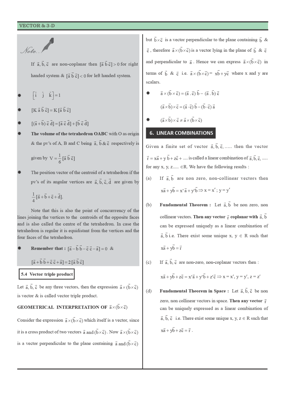 CBSE Class 12 Maths Revision Notes Vector Algebra - Page 5