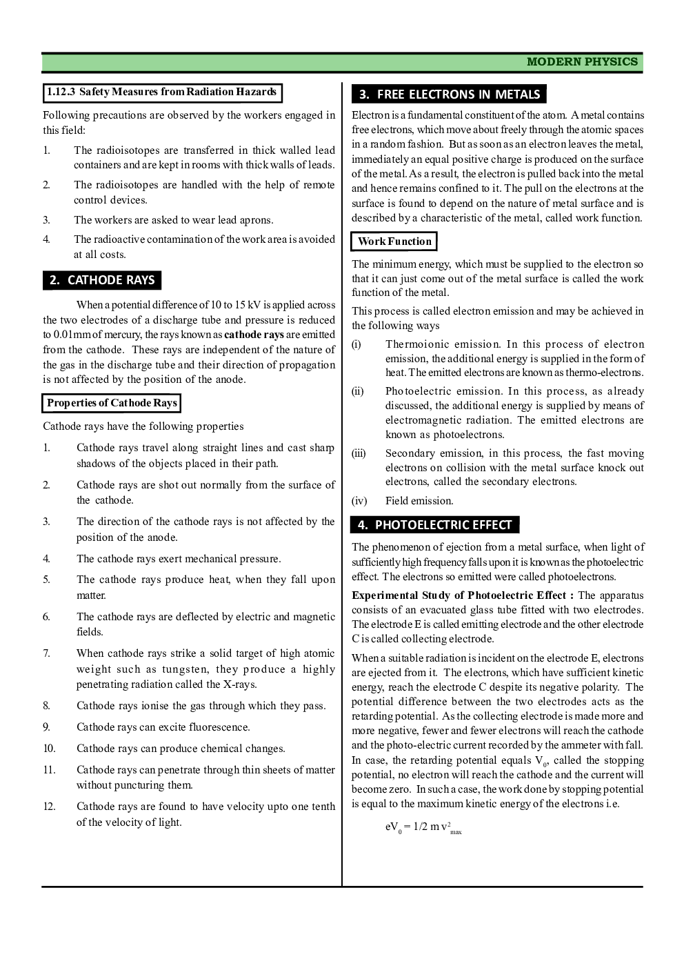 CBSE Class 12 Physics Revision Notes Atoms - Page 5