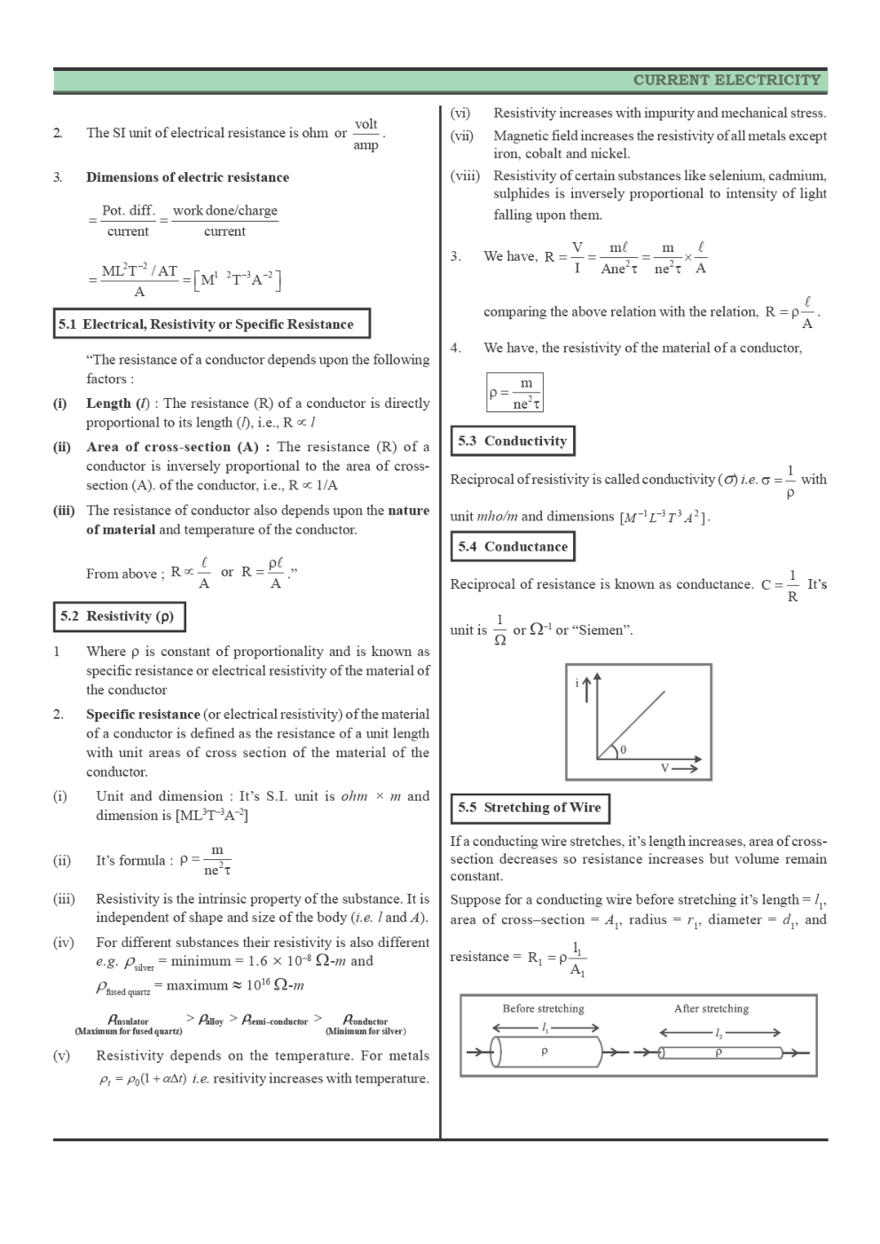 CBSE Class 12 Physics Revision Notes Current Electricity - Page 5