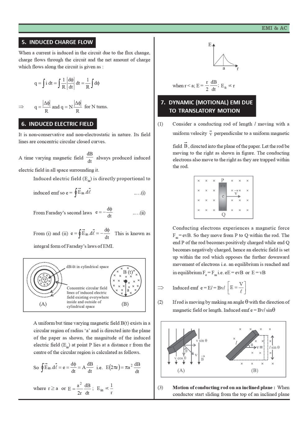 CBSE Class 12 Physics Revision Notes Electromagnetic Induction - Page 4