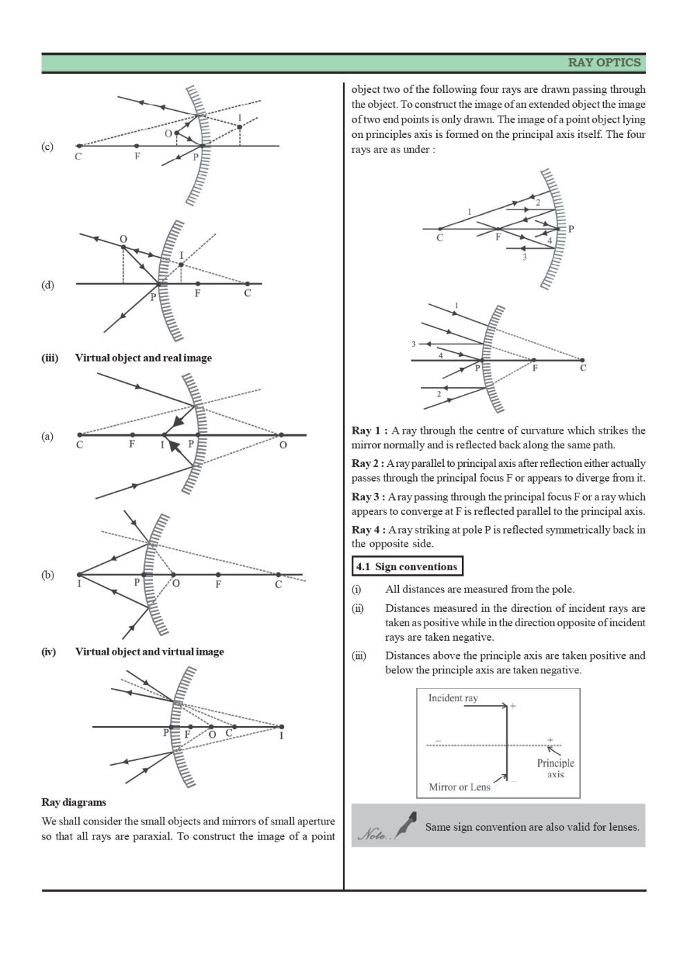 CBSE Class 12 Physics Revision Notes Ray Optics And Optical Instruments - Page 5