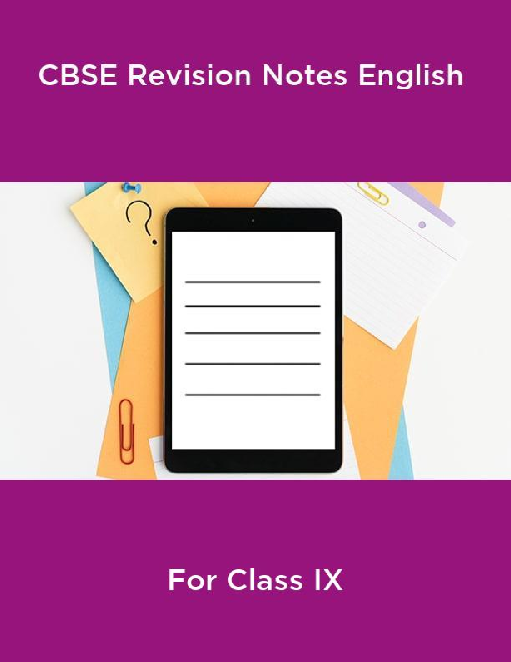 CBSE Revision Notes Class IX English - Page 1