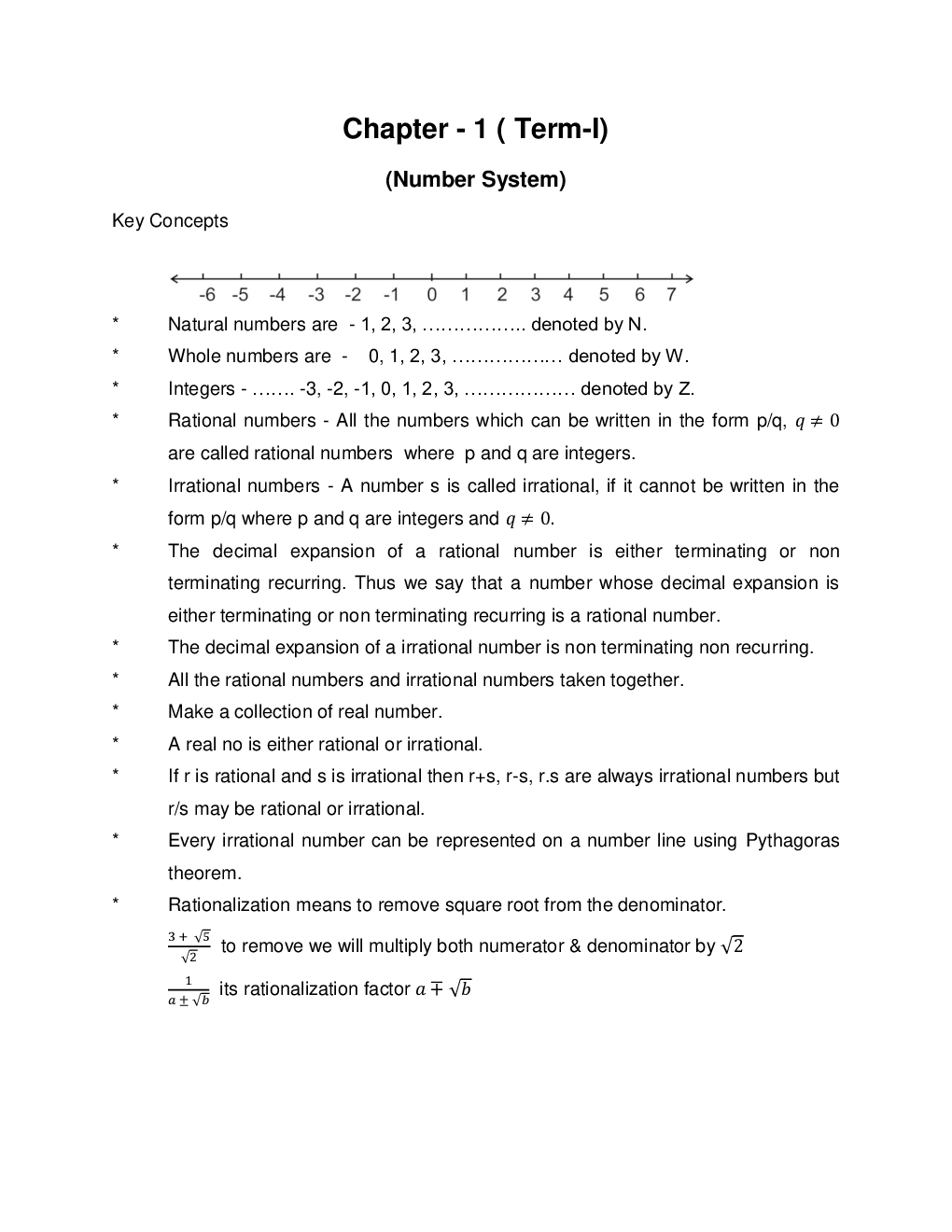 CBSE Revision Notes Class IX Maths - Page 2