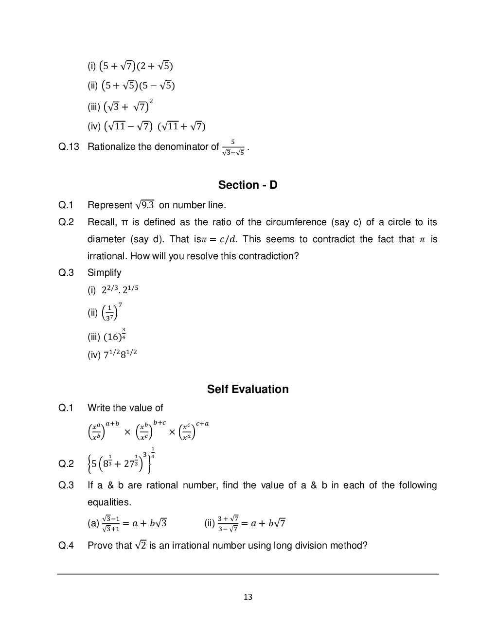 CBSE Revision Notes Class IX Maths - Page 4
