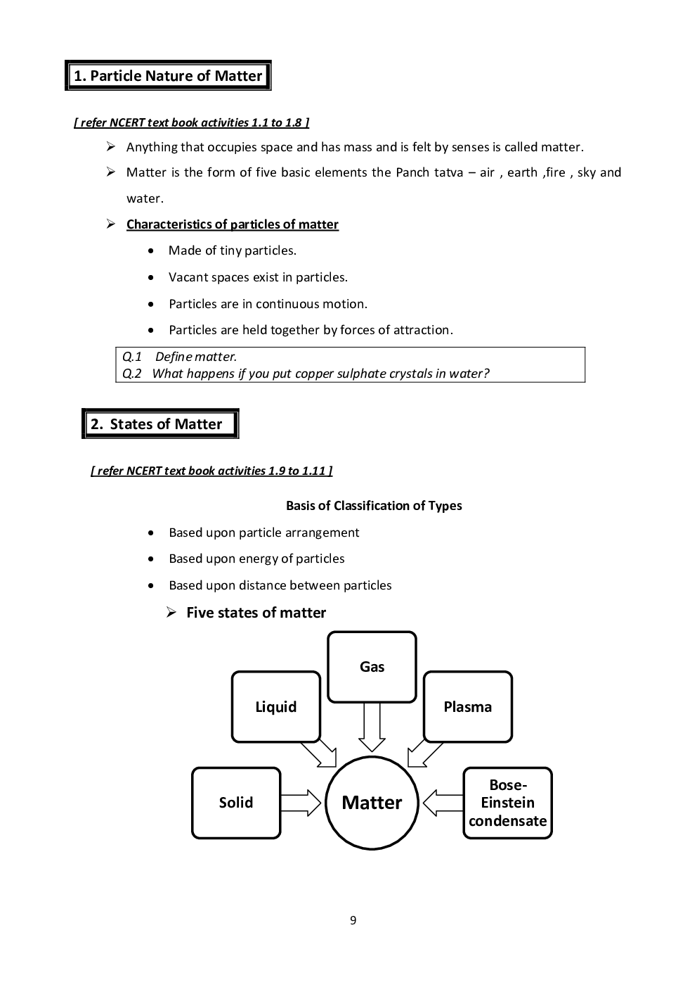 CBSE Revision Notes Class IX Science - Page 2