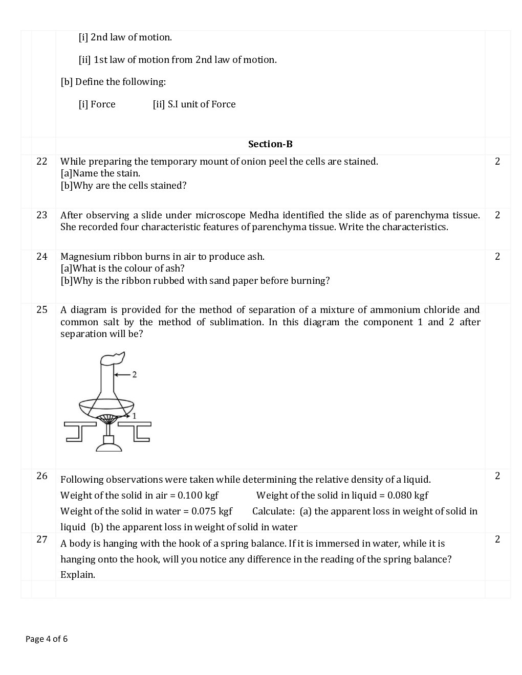 CBSE Science Class IX Previous Year Question Paper 2016 - Page 5