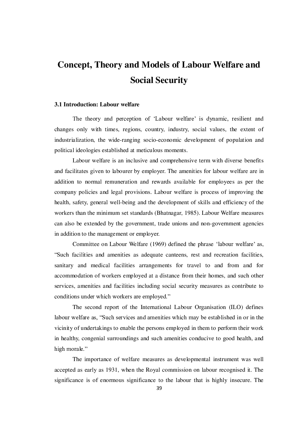 UGC NET Human Resource Management Study Material For Labour Welfare - Page 2