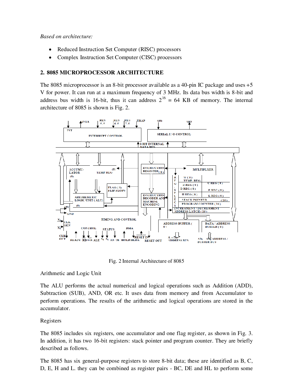 UGC NET Electronic Science Study Material For Architecture Of 8085 And 8086 Microprocessors - Page 5