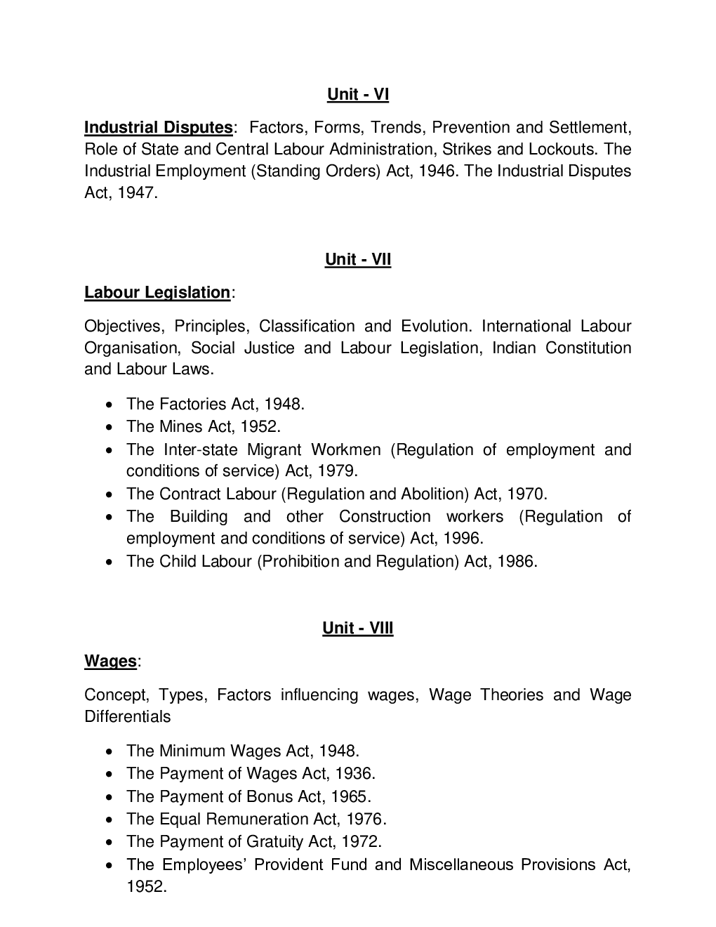 UGC NET Human Resource Management Syllabus - Page 4