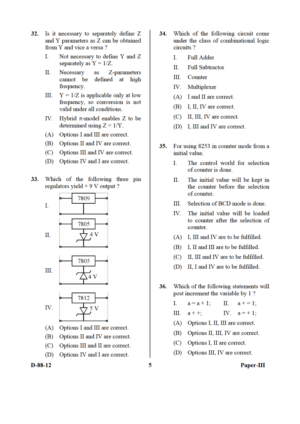 UGC NET Electronic Science Previous Year Question Paper With Solution 2016 - Page 5
