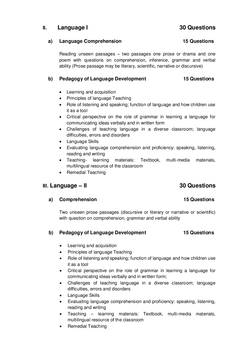 CTET Syllabus 2020 - Page 3