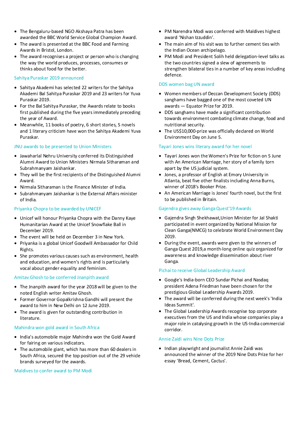 GK And Current Affairs  June 2019 - Page 4