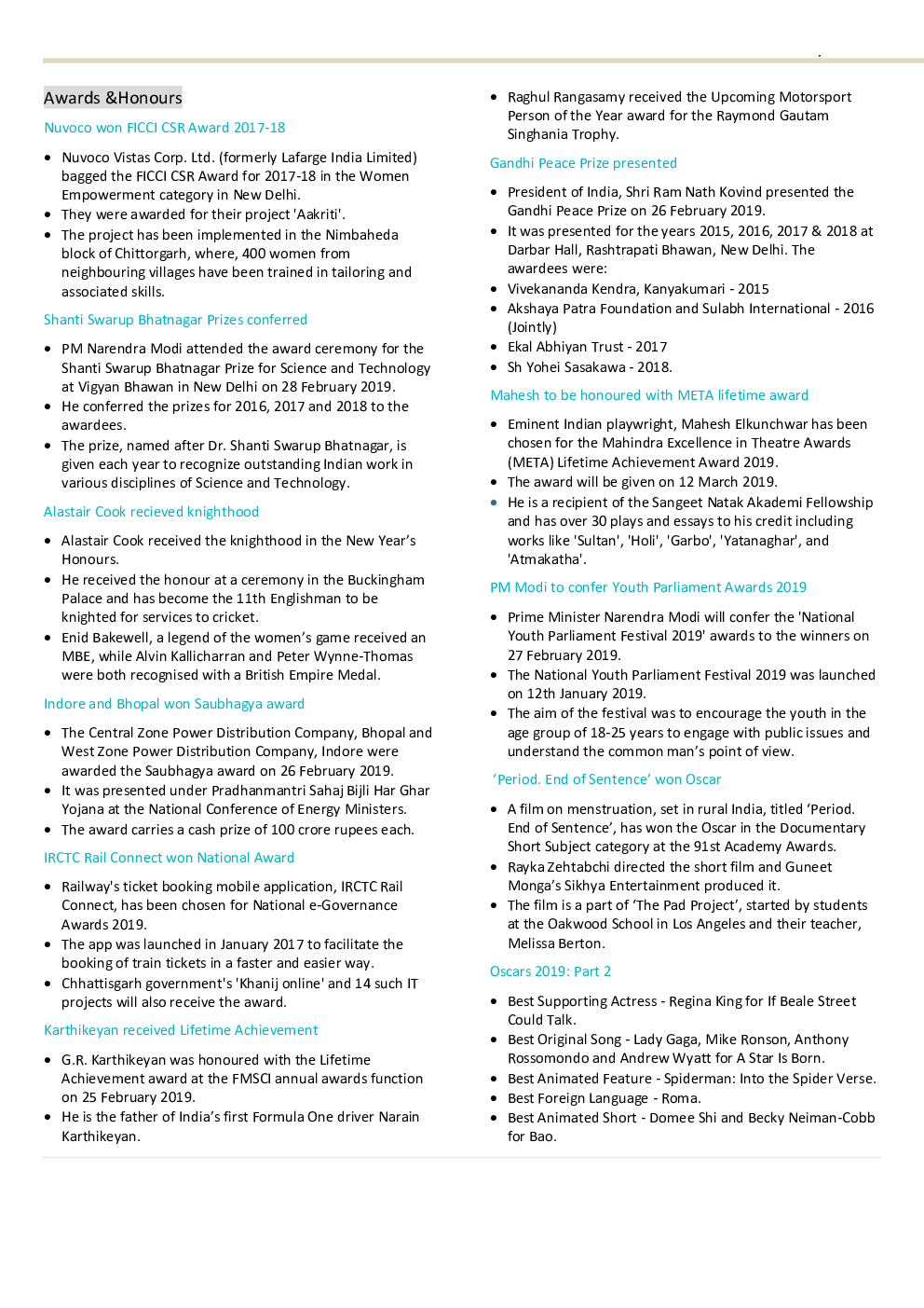 GK And Current Affairs February 2019 - Page 3