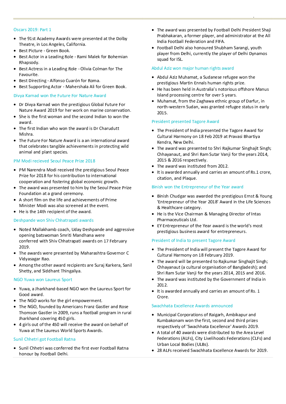 GK And Current Affairs February 2019 - Page 4