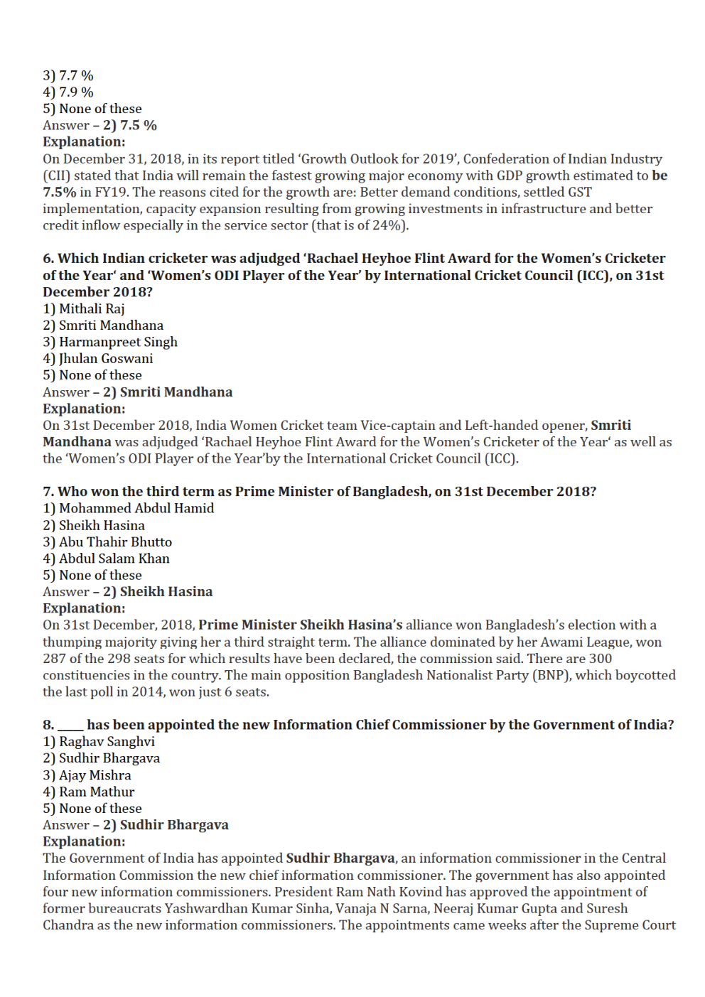 GK And Current Affairs January 2019 - Page 4