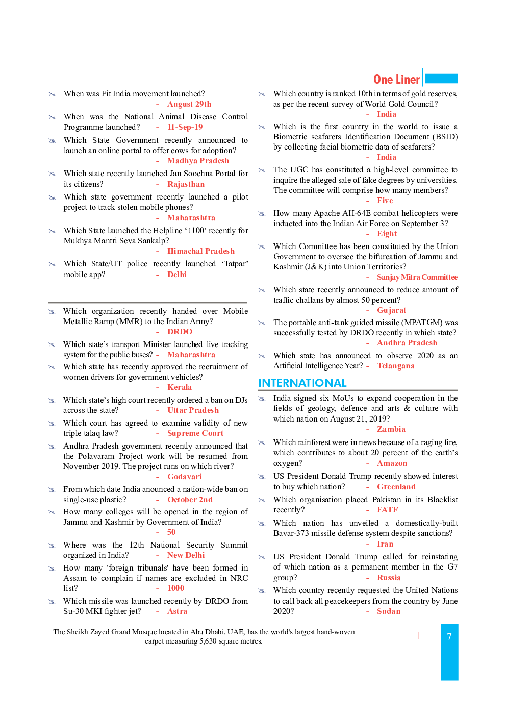 Current Affairs (English) December 2019 - Page 3