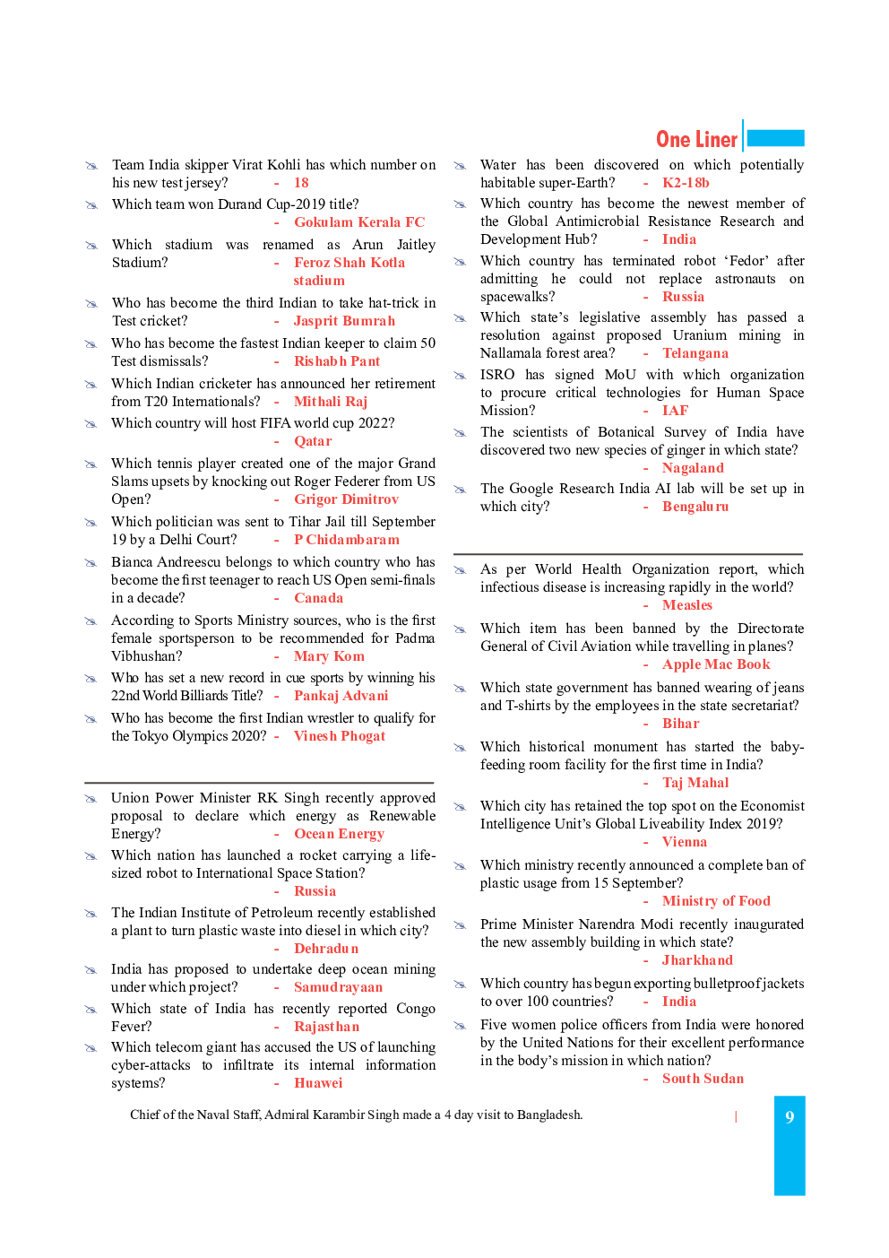 Current Affairs (English) December 2019 - Page 5