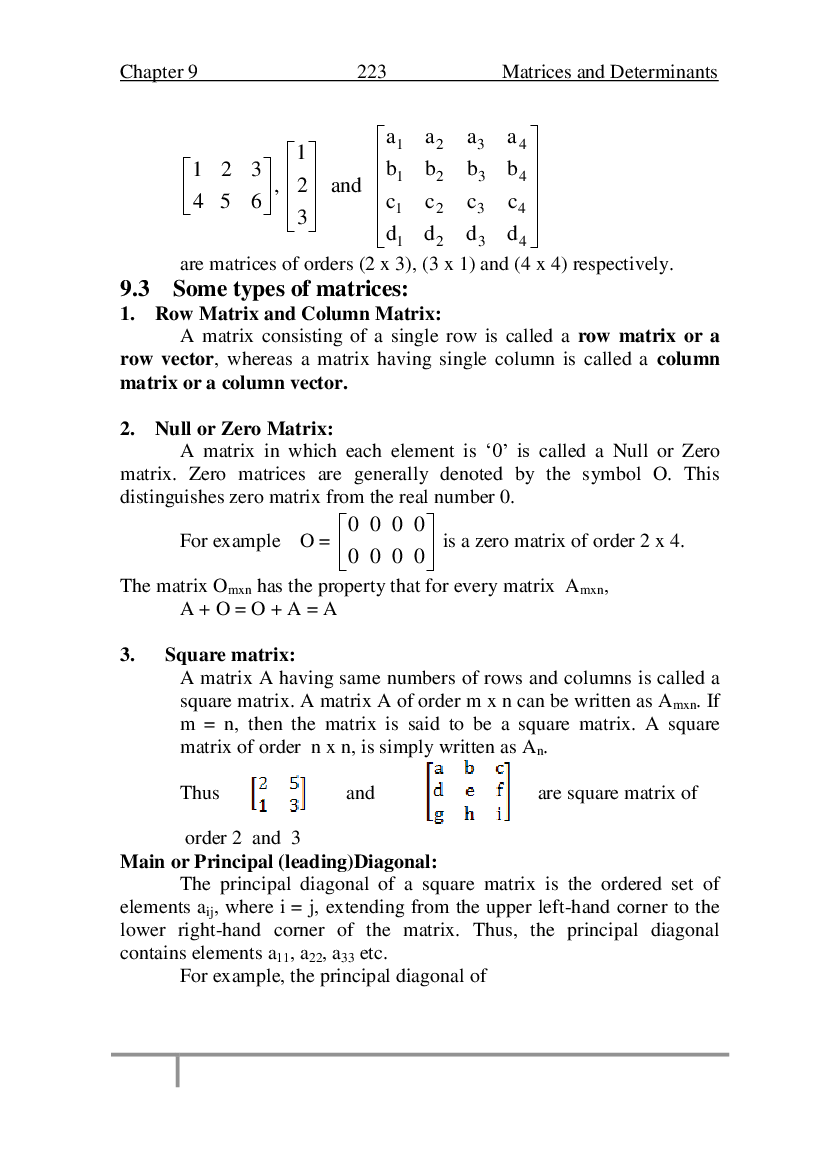 NDA Study Material For Matrices And Determinants (Mathematics) - Page 3