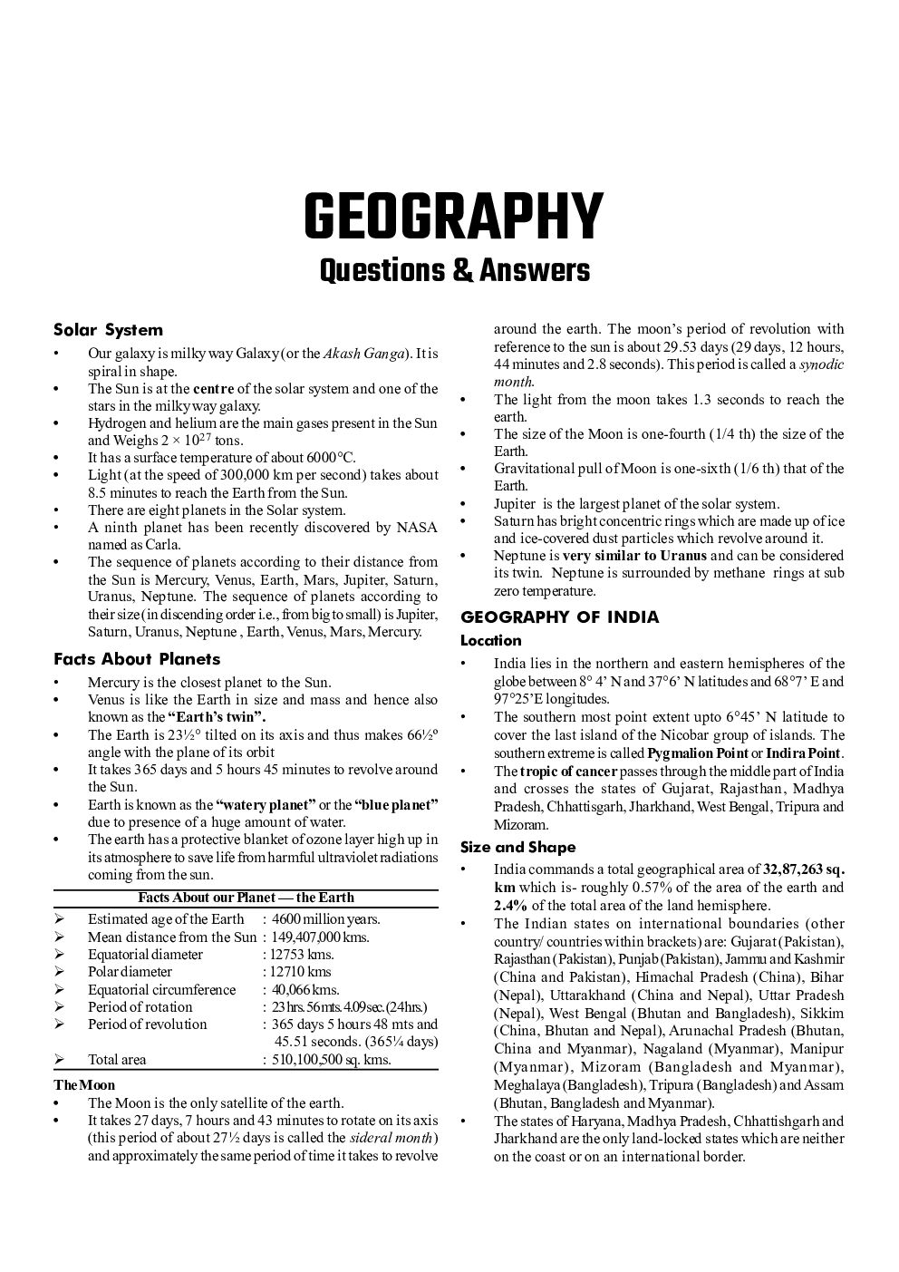 GK Geography For Competitive Exam - Page 2