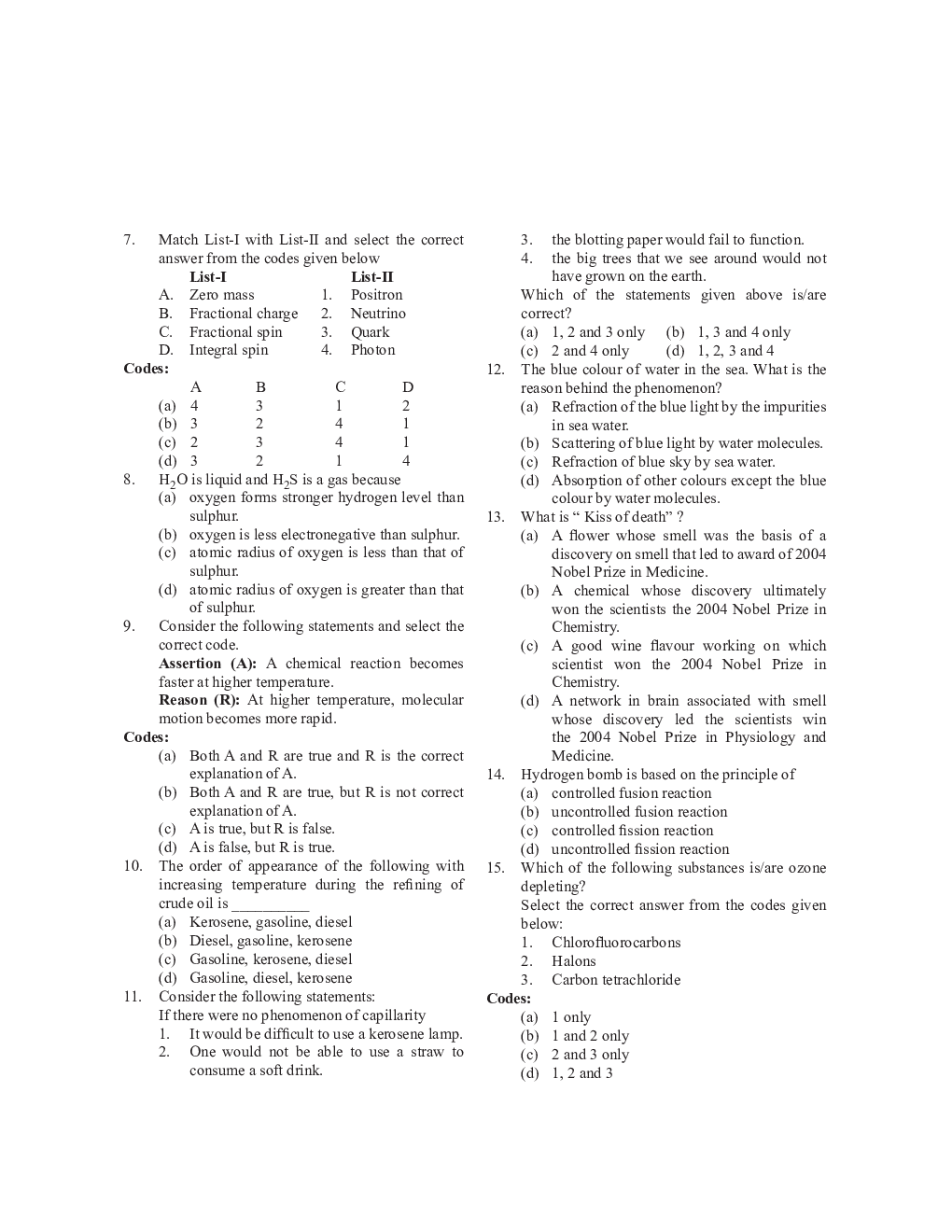 Important Chemistry Questions And Answer For Competitive Exam - Page 3