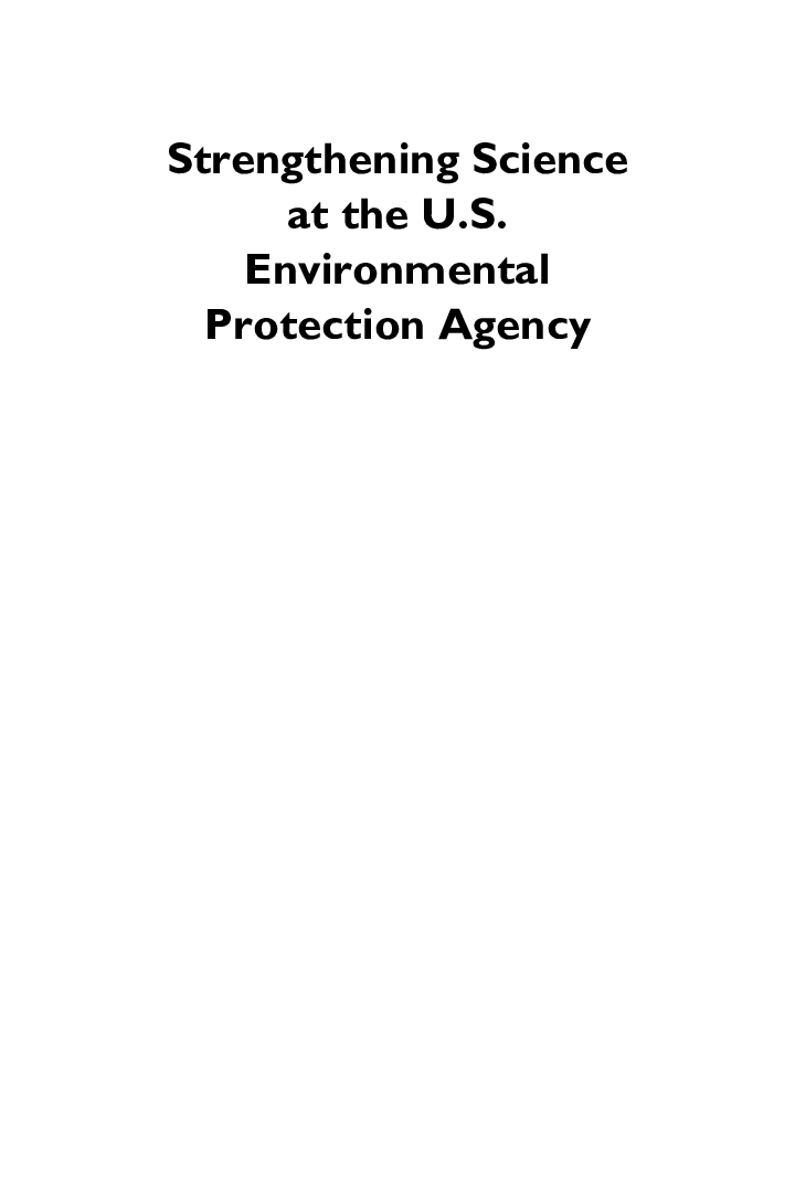 Strengthening Science at The U.S Environmental Protection Agency - Page 2