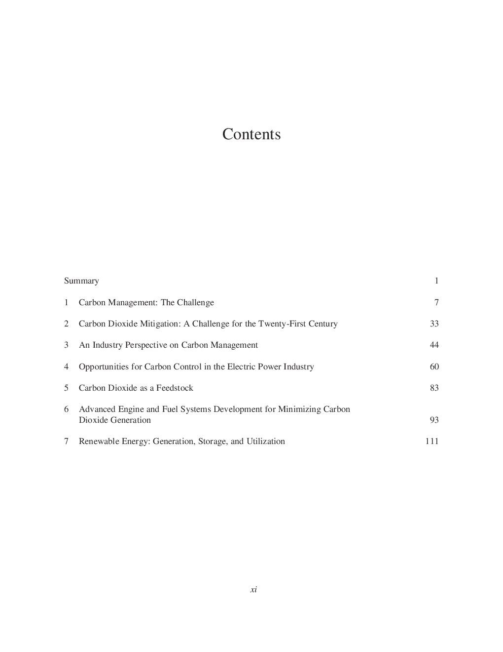 Carbon Management Implications For R&D In The Chemical Sciences And Technology - Page 3