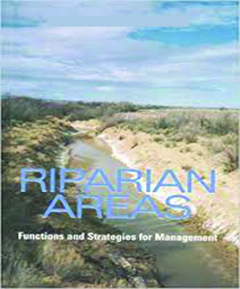 Riparian Areas Functions And Strategies For Management - Page 1