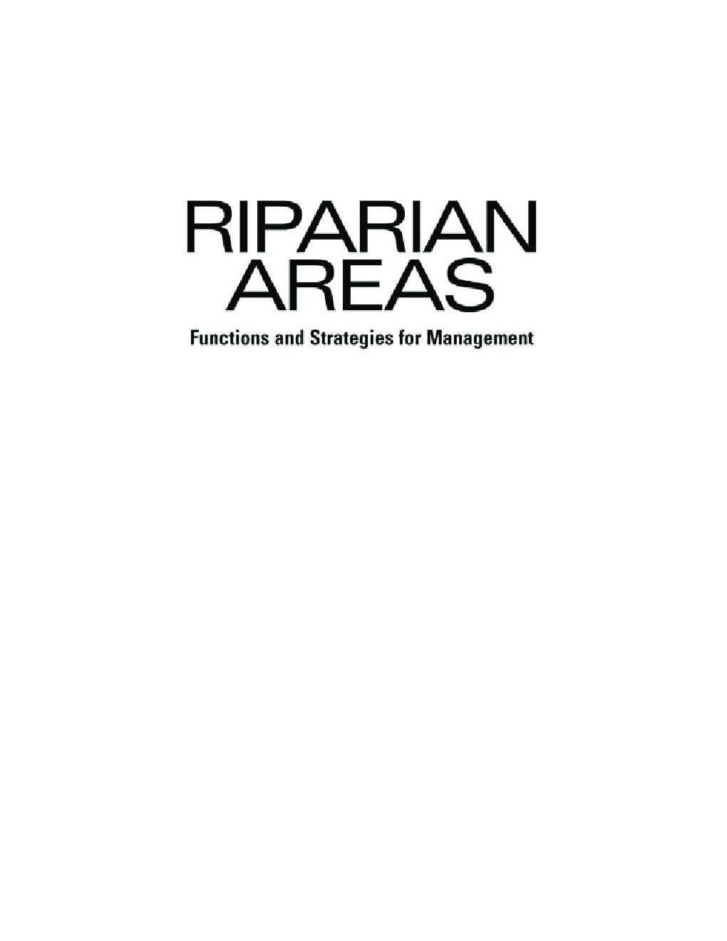 Riparian Areas Functions And Strategies For Management - Page 2