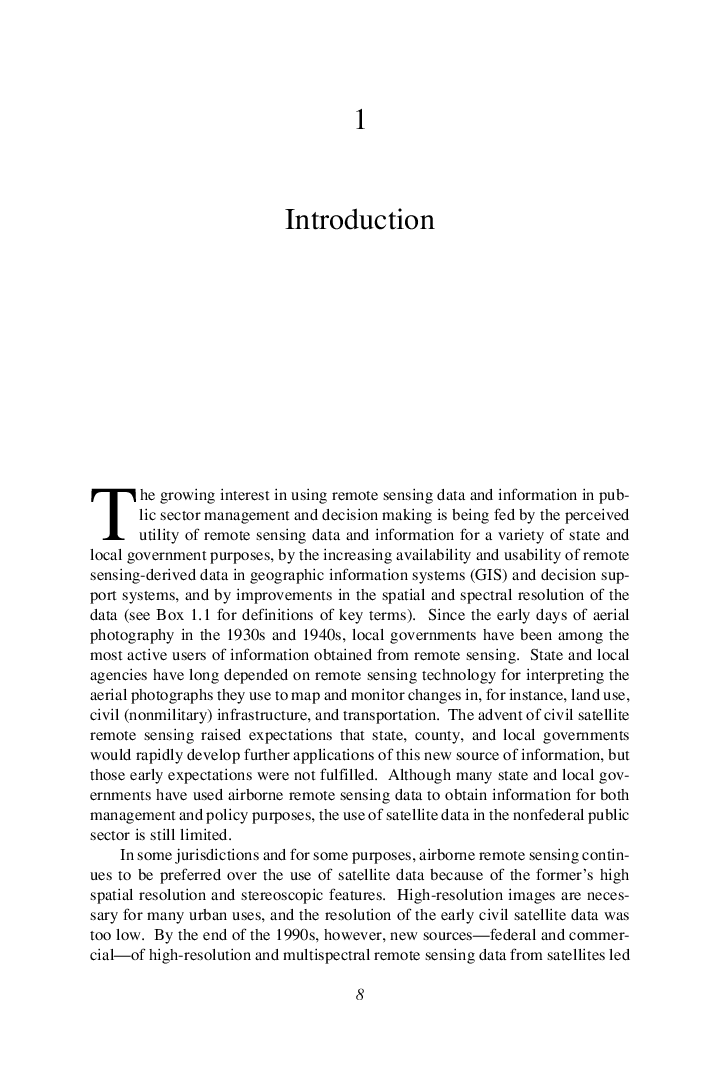 Using Remote Sensing In State And Local Government Information For Management And Decision Making - Page 5