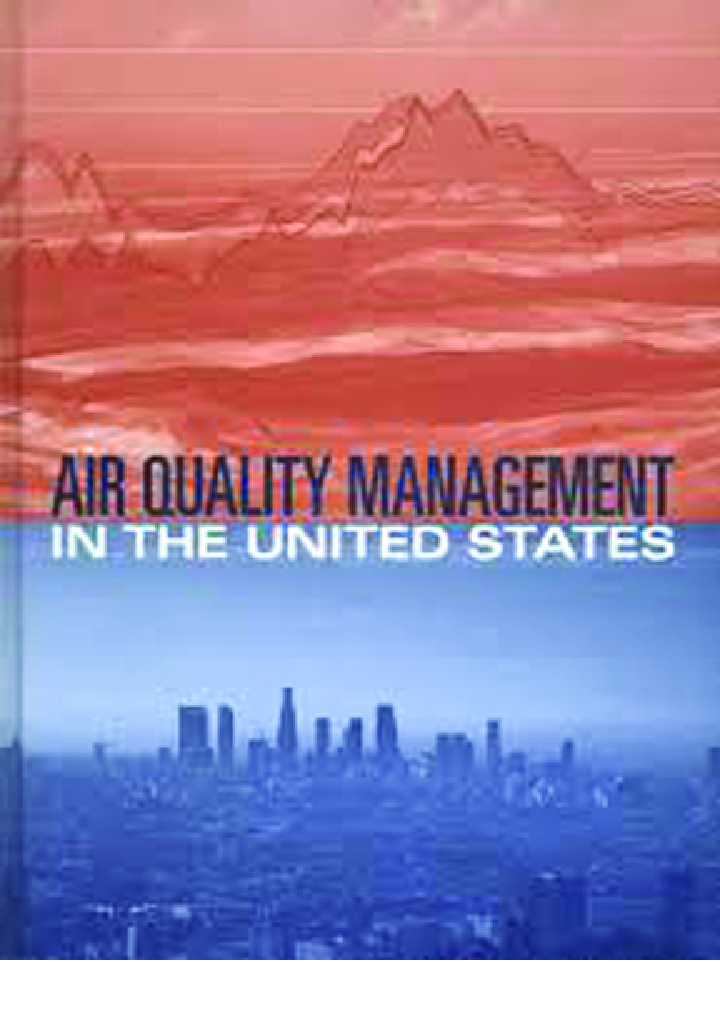 Air Quality Management In The United States - Page 1
