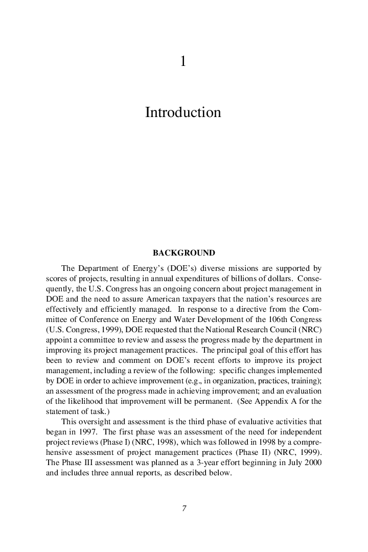 Progress In Improving Project Management At The Department Of Energy 2003 Assessment - Page 5