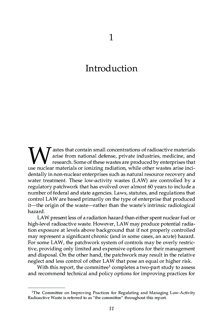 Improving The Regulation And Management Of Low Activity Radioactive Wastes - Page 5