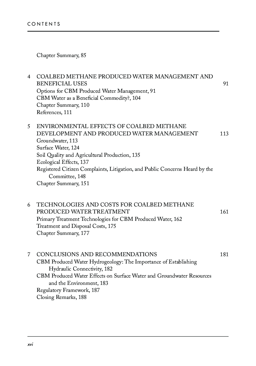 Management And Effects Of Coalbed Methane Produced Water In The Western United States - Page 4