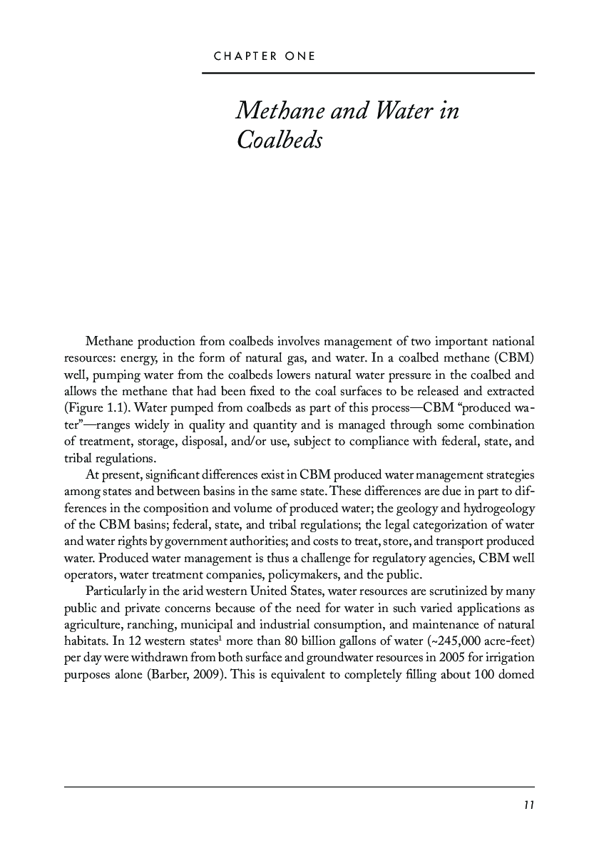 Management And Effects Of Coalbed Methane Produced Water In The Western United States - Page 5