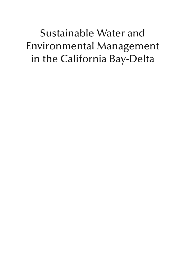 Sustainable Water And Environmental Management In The California Bay-Delta - Page 2