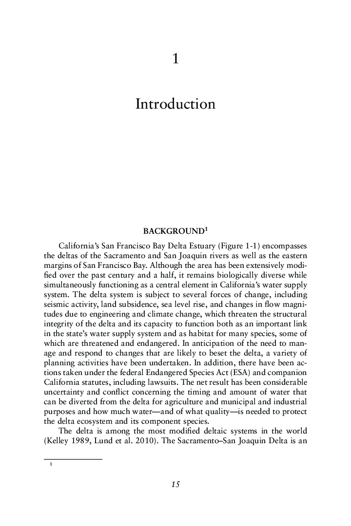 Sustainable Water And Environmental Management In The California Bay-Delta - Page 5