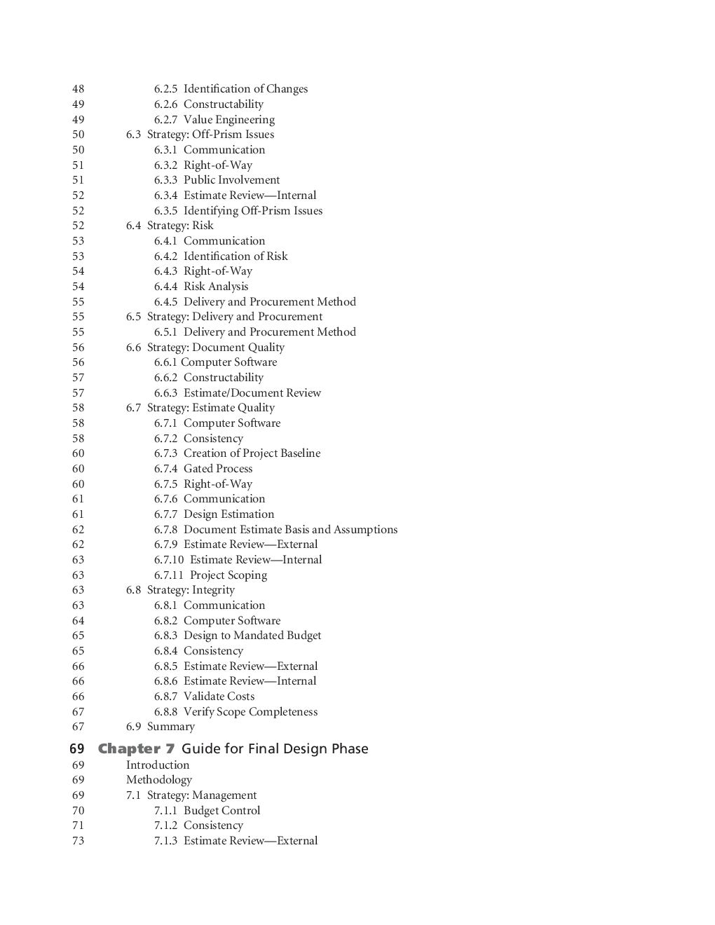 Guidance For Cost Estimation And Management For Highway Projects During Planning Programming And Preconstruction - Page 5